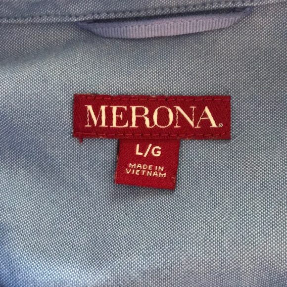 Merona blue dress shirt - Picture 5 of 6